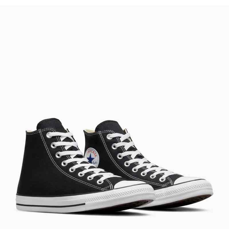 converse black/white high top