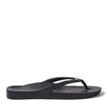 ARCH SUPPORT CRYSTAL THONGS - BLACK