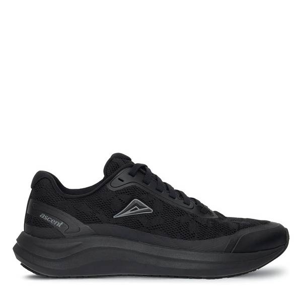 Ascent rhythm black womens slip resistant sneaker