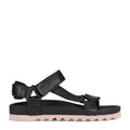 SANDAL TOOTH WEDGE - BLACK/PINK