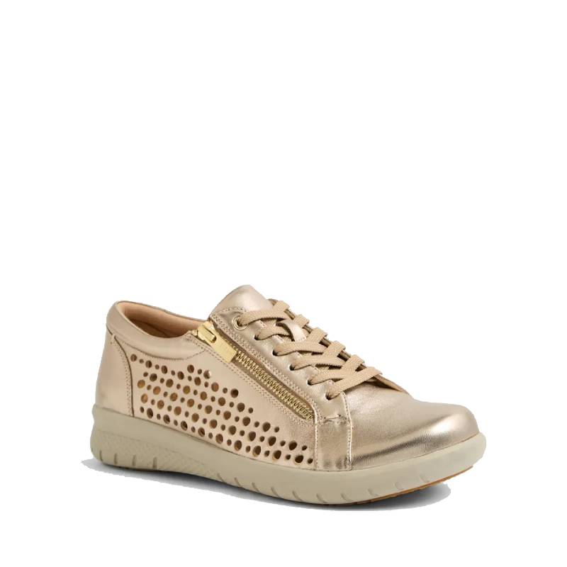 Ziera shovo champagne womens lace up