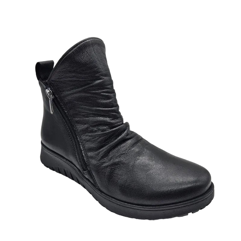 Cabello express black leather womens boot