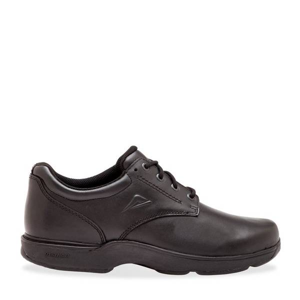Ascent Apex d senior black school shoe