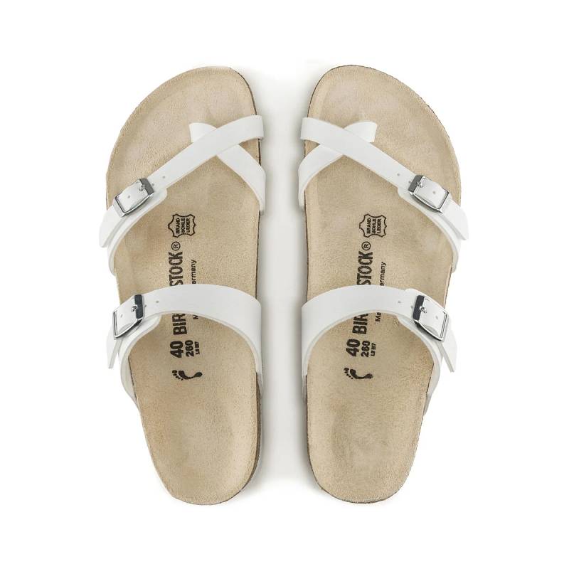Birkenstock mayari white womens slide