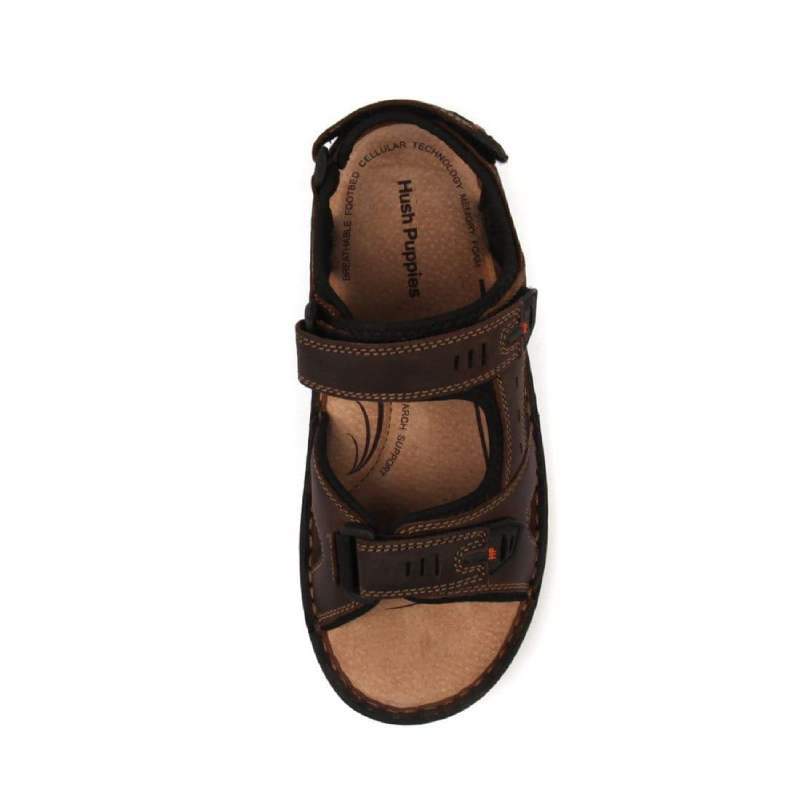 hush puppies simmer brown mens sandal