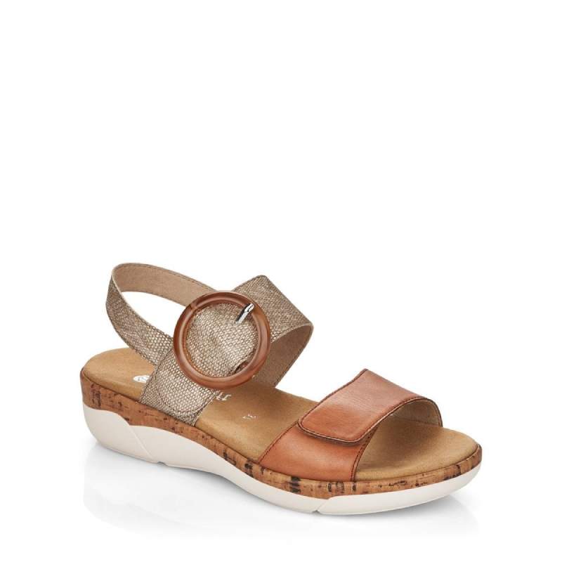 Rieker R6853 tan womens sandal