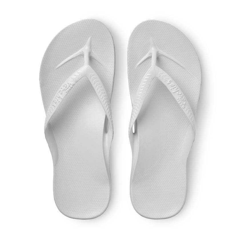 Archies white orthotic thong