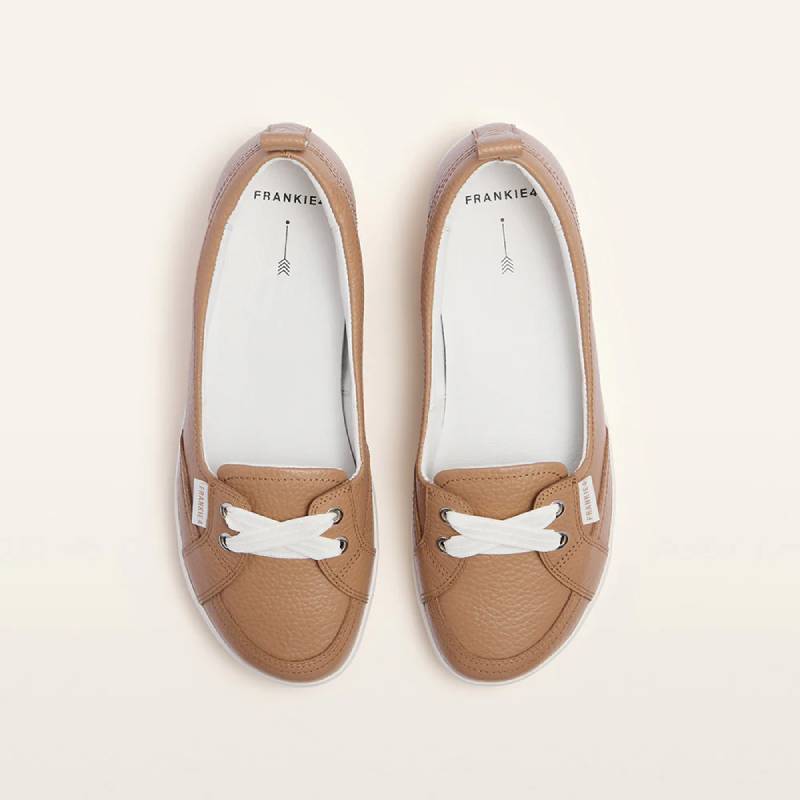 frankie 4 sophie womens flat tan ballet flat casual