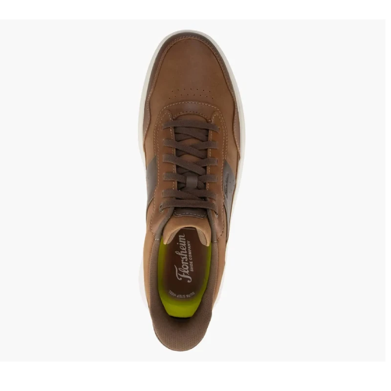 florsheim crosstour lace cognac mens lace up sneaker