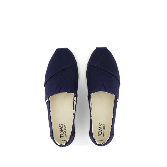 TOMS Alpargata plus navy slip on