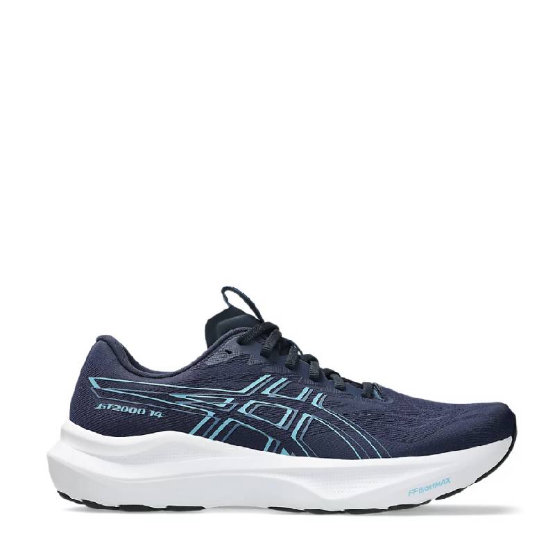 The GT-2000™ 14 (Wide) shoe is designed to help provide a more energetic ride in a stable running experience. This lightweight, stable daily trainer is function for various distances.

A trampoline outsole pod is positioned in the center of the outsole. This helps produce a more responsive toe-off.

The midsole is updated with a FF BLAST™ MAX cushioning unit. Creating a more energized toe-off, this foam also offers cloud-like softness during the landing phase of your stride.

Features Include:

Jacquard mes