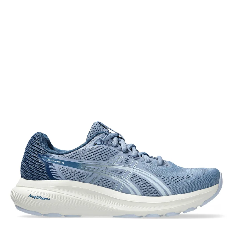 asics gel contend 10 calm blue womens runner