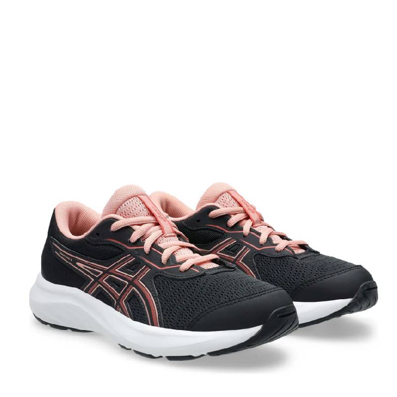 asics contend 9 gs black pink kids runner