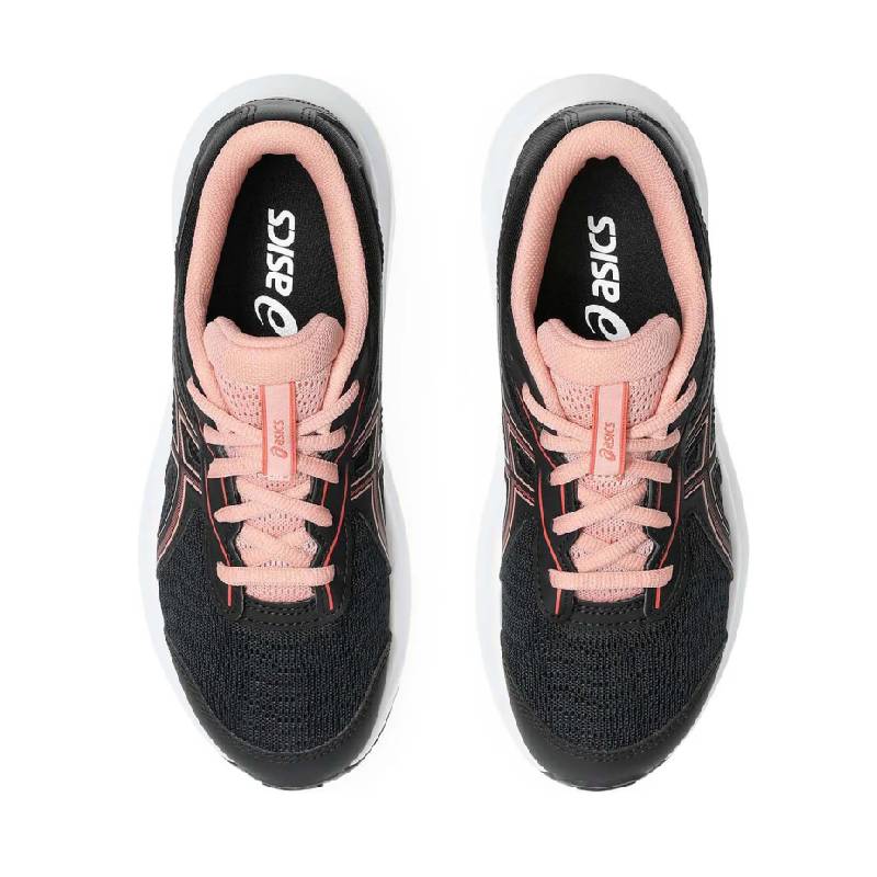 asics contend 9 gs black pink kids runner