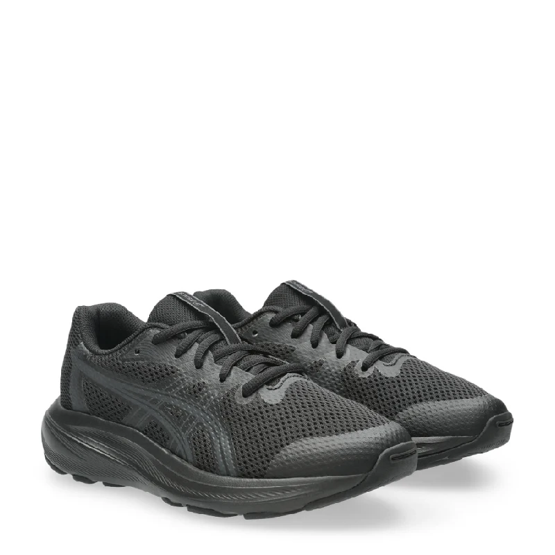 asics gel contend 10 gs black kids lace up jogger