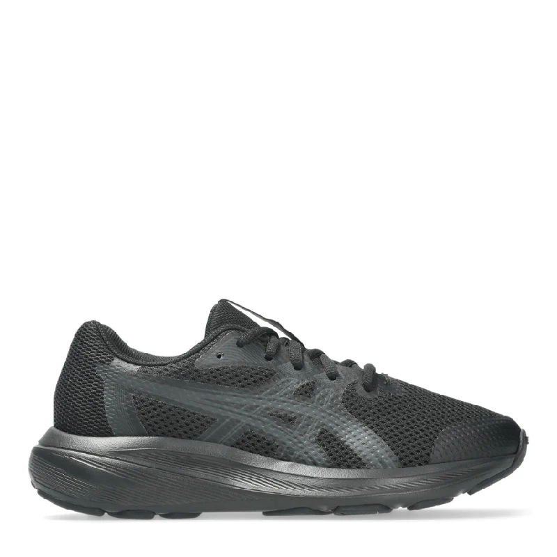 asics gel contend 10 gs black kids lace up jogger