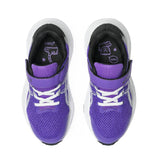 asics contend 10ps kids purple velcro adjustable sneaker