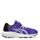 asics contend 10ps kids purple velcro adjustable sneaker