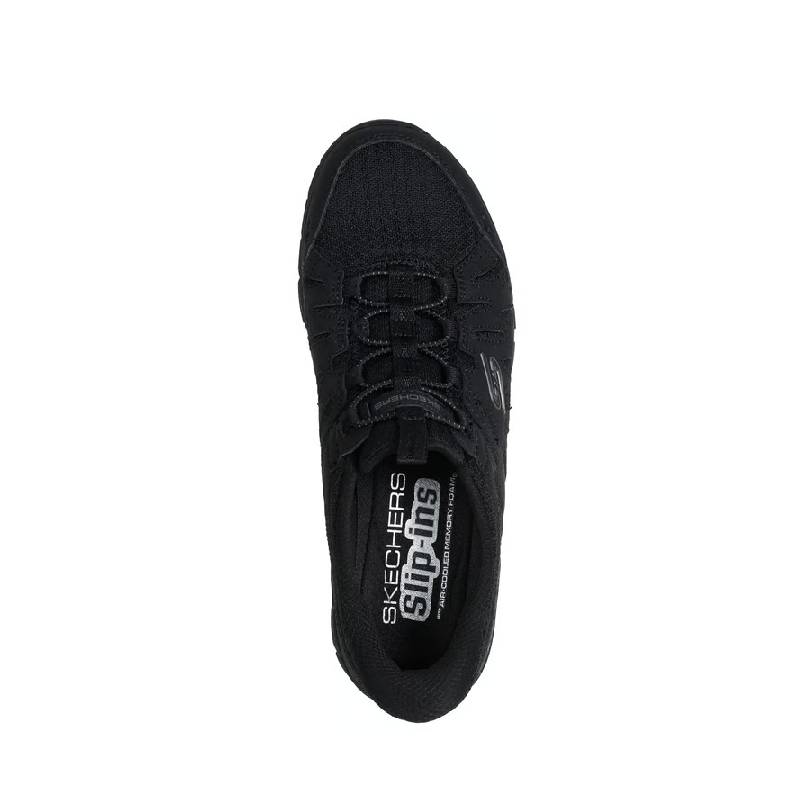 skechers slip in gratis black womens shoe
