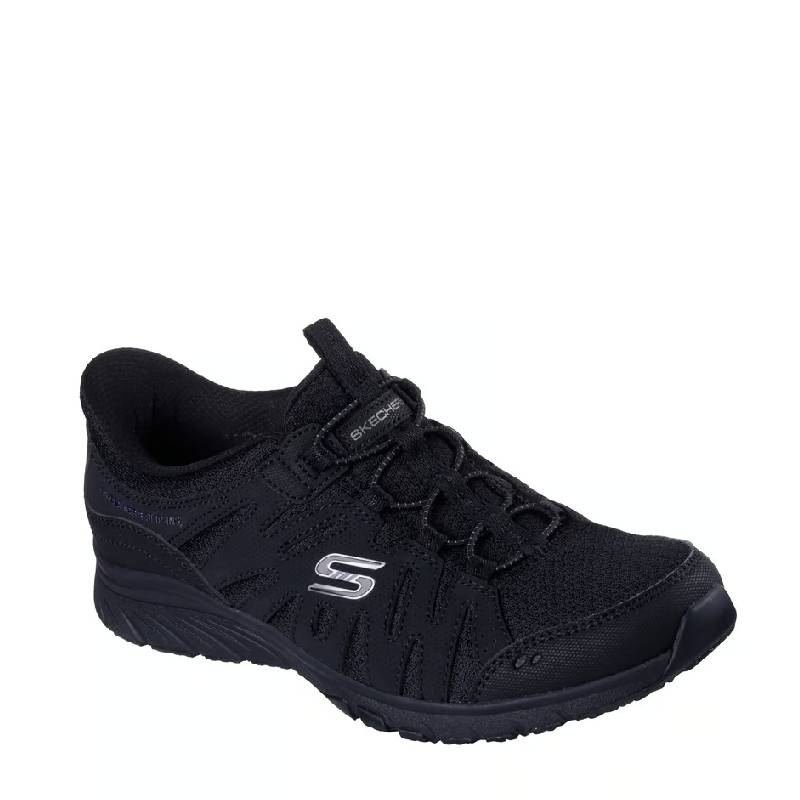 skechers slip in gratis black womens shoe