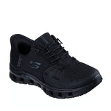 Skechers slip in glide step black womens shoe