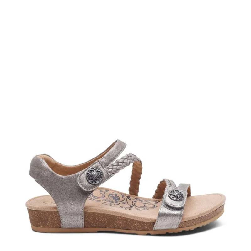 Aetrex jillian silver sandal
