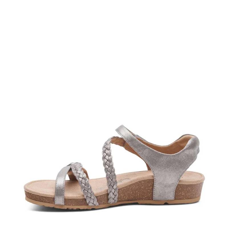 Aetrex jillian silver sandal