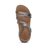 Aetrex jillian silver sandal