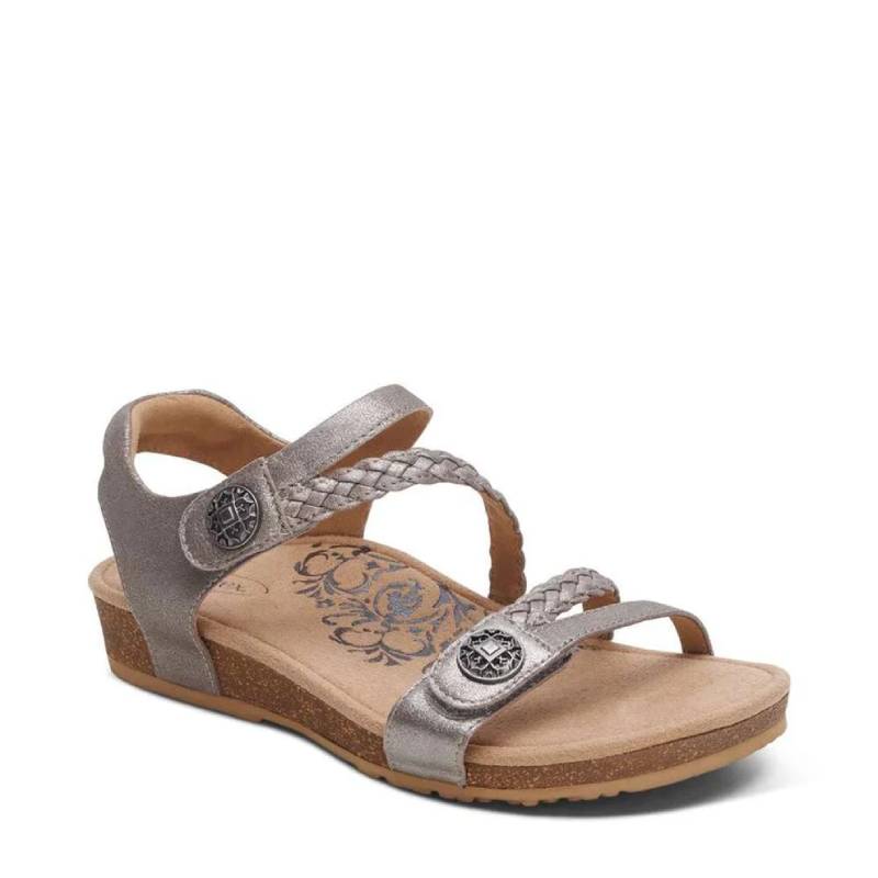 Aetrex jillian silver sandal