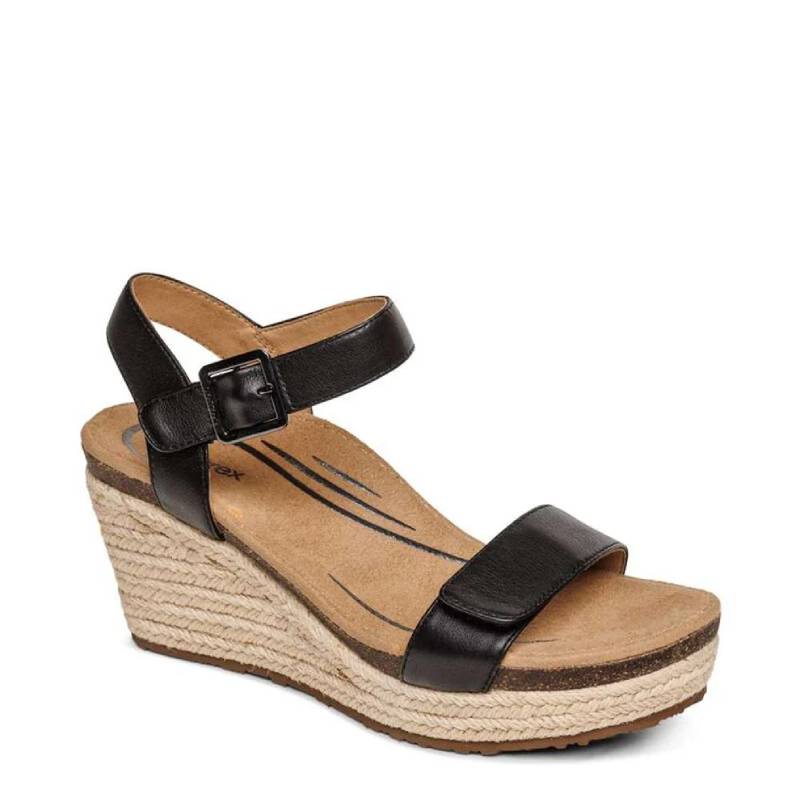Aetrex Sydney black sandal