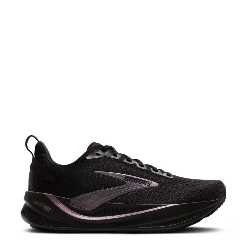Brooks ghost max 4 black womens wide sneaker