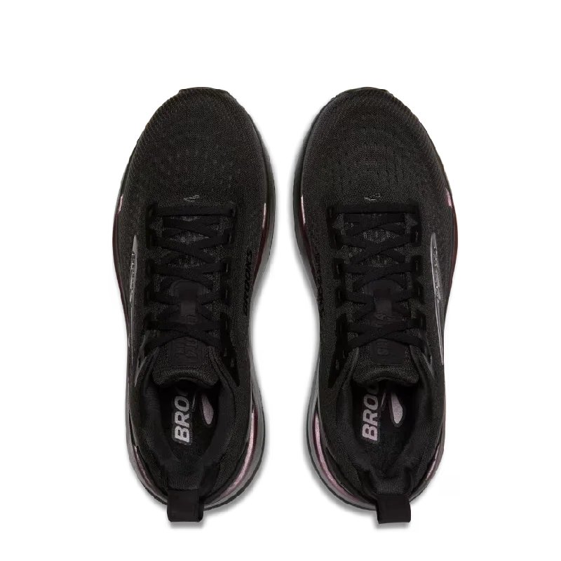 Brooks ghost max 4 black womens wide sneaker