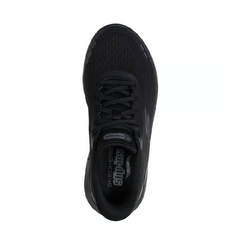 Skechers arch fit black womens sneaker