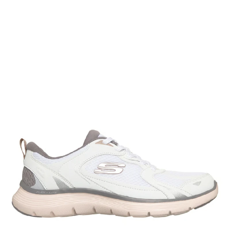 skechers flex appeal white sneaker
