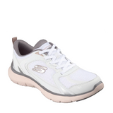 skechers flex appeal white sneaker