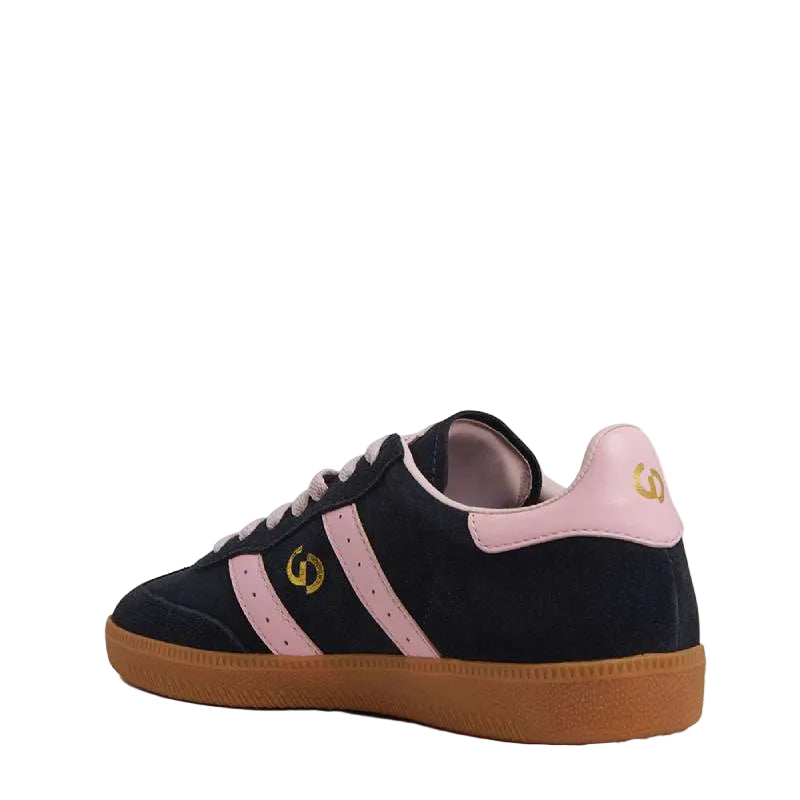 Goodsoles Parallel navy pink ladies sneaker