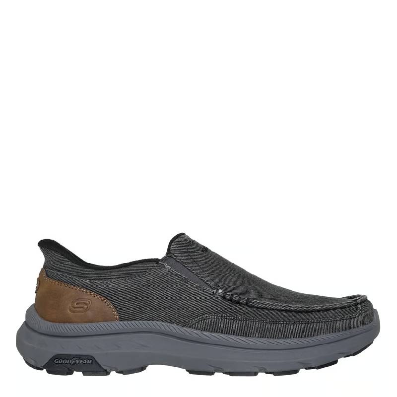 Skechers pollard - Rohan black mens slipon