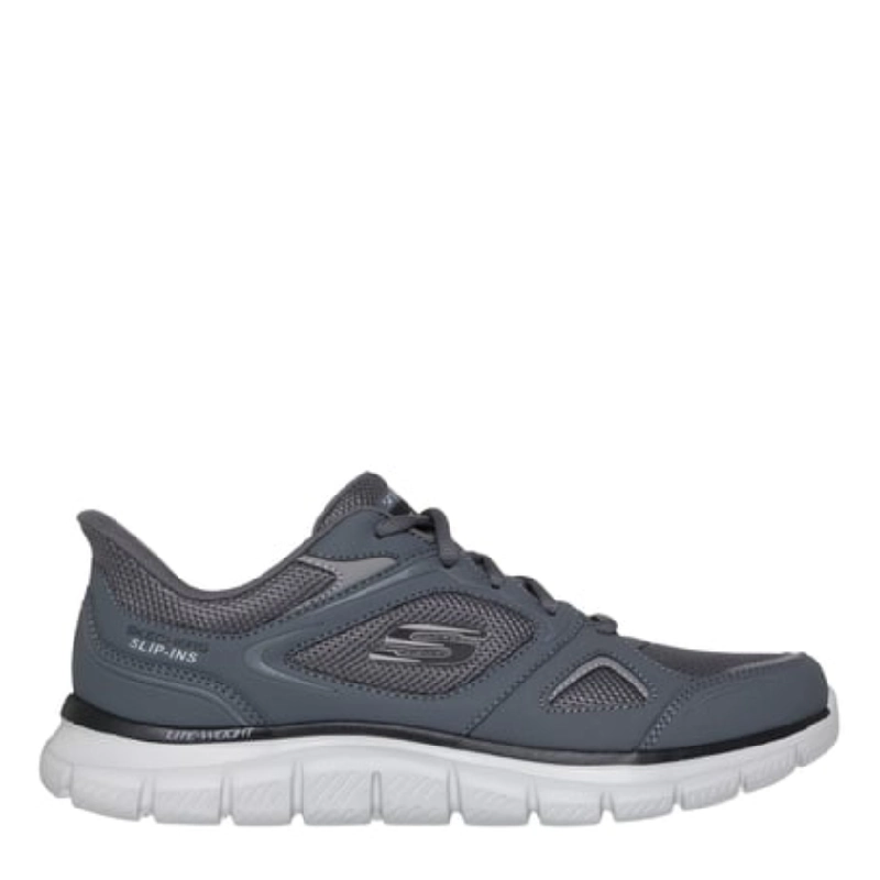 Skechers track ezral grey mens skip in sneaker