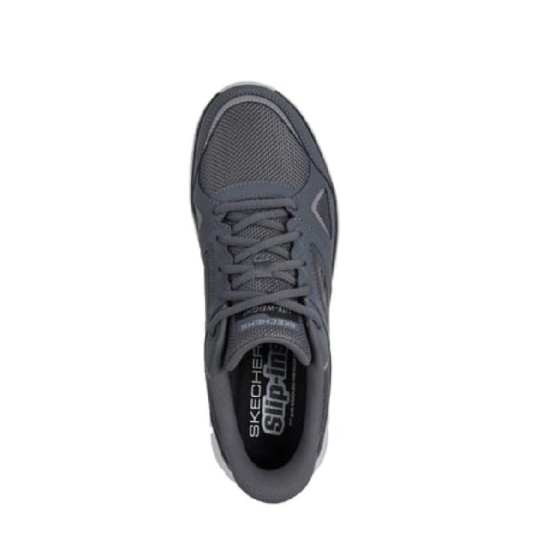 Skechers track ezral grey mens skip in sneaker