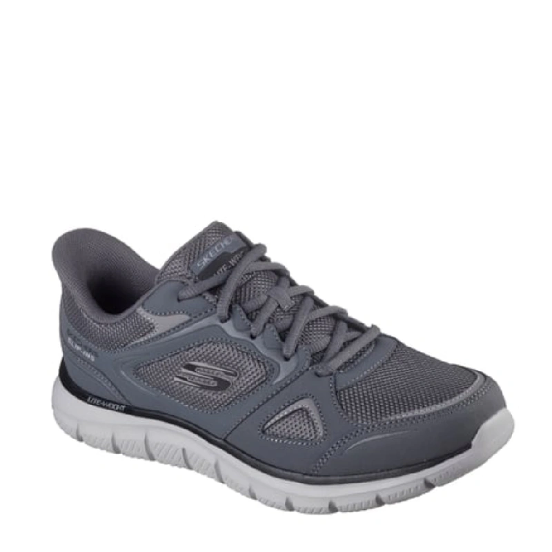 Skechers track ezral grey mens skip in sneaker