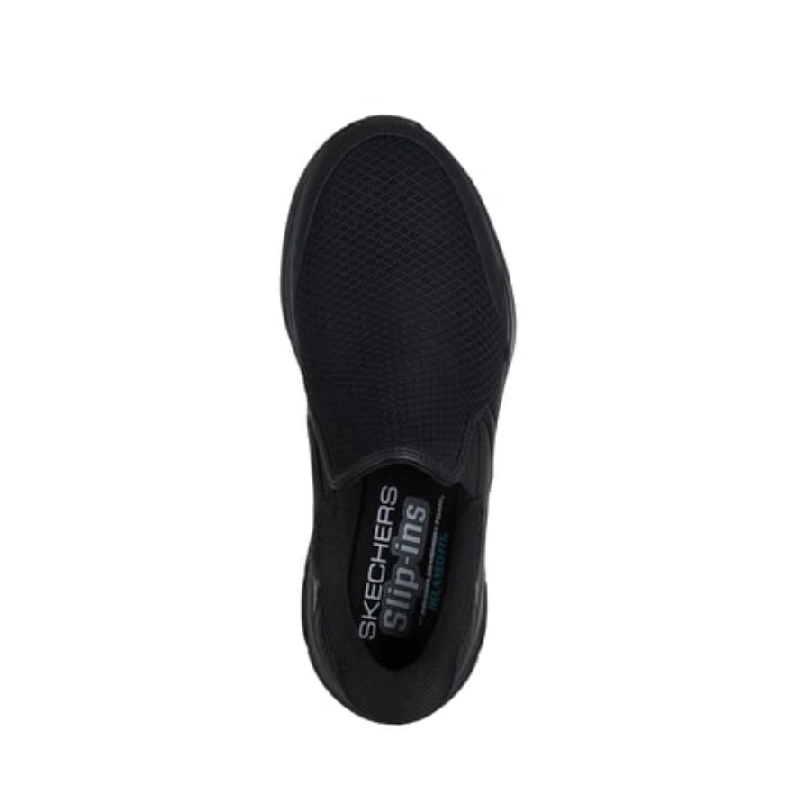 Skechers stoaver mens black slip in shoe