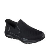 Skechers stoaver mens black slip in shoe
