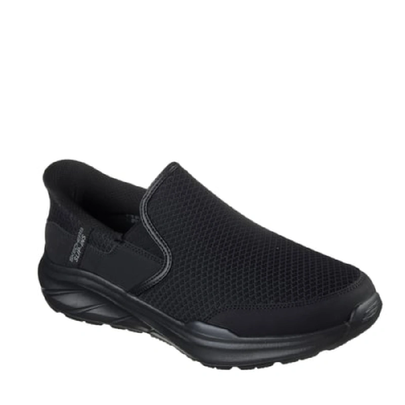 Skechers stoaver mens black slip in shoe