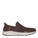 Skechers stoaver brown mens slip in shoe