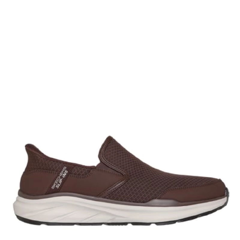 Skechers stoaver brown mens slip in shoe