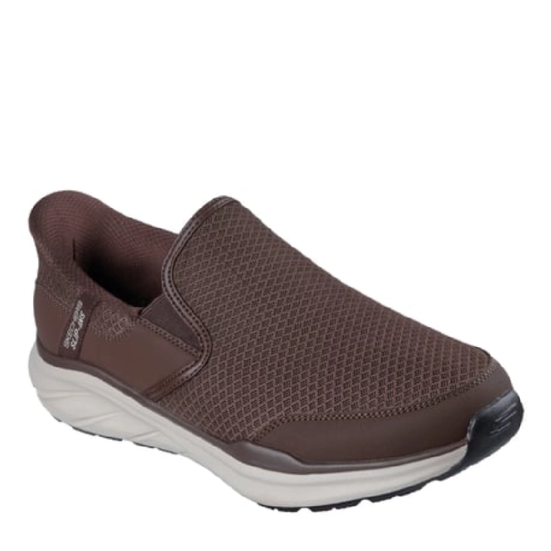 Skechers stoaver brown mens slip in shoe