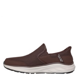 Skechers stoaver brown mens slip in shoe