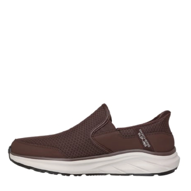 Skechers stoaver brown mens slip in shoe