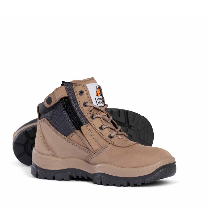 Mongrel zipside stone boot