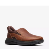 Clarks craftwell brown mens slip on